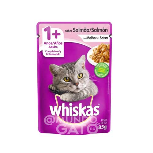 Whiskas Salmón en / 20 unidades - Mundo Gato