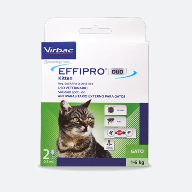 Antiparasitario externo Effipro Duo Kitten 1-6 Kg