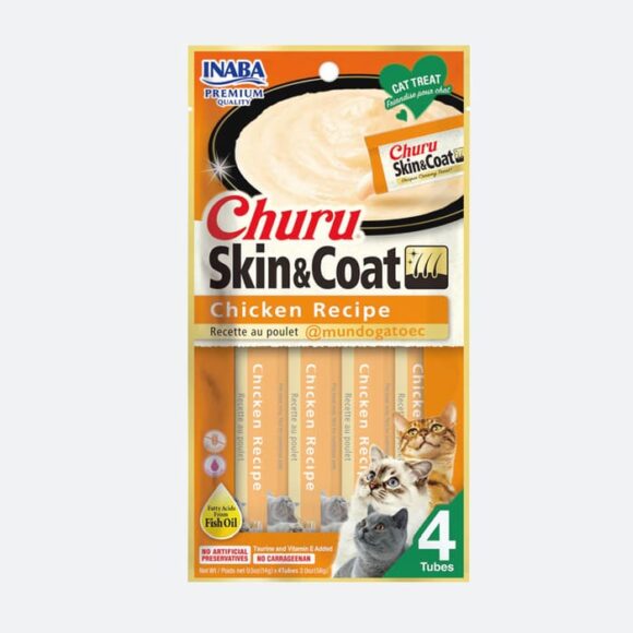Churu Skin & Coat pollo (4 tubitos)