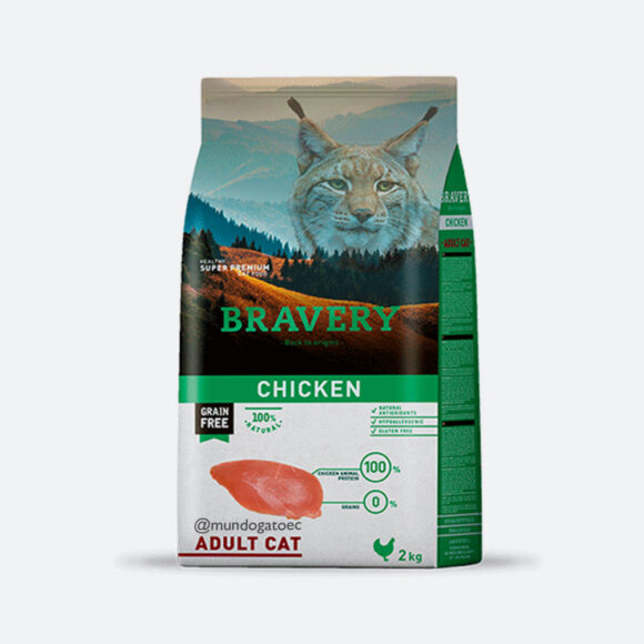 BRAVERY POLLO - GATO ADULTO 2KG