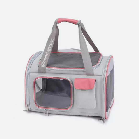 Bolso Transportador Plegable para Mascotas - Color Rosa