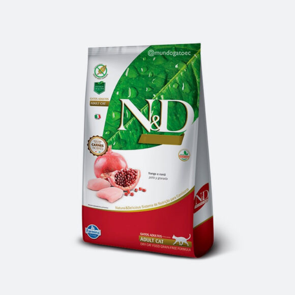 N&D PRIME Pollo y Granada - Gato Adulto 7,5Kg