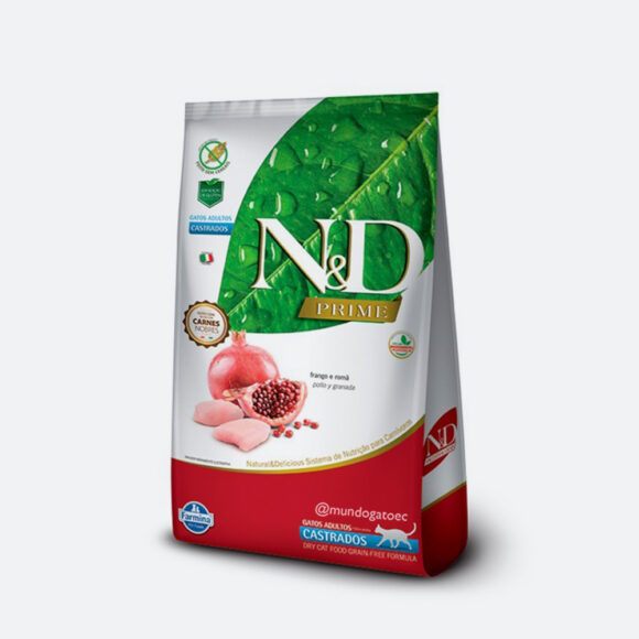 N&D Prime Pollo y Granada - Gato Adulto Castrado 1.5 kg