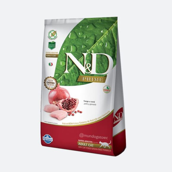 ND Prime gatos Adultos pollo y granada 1.5kg